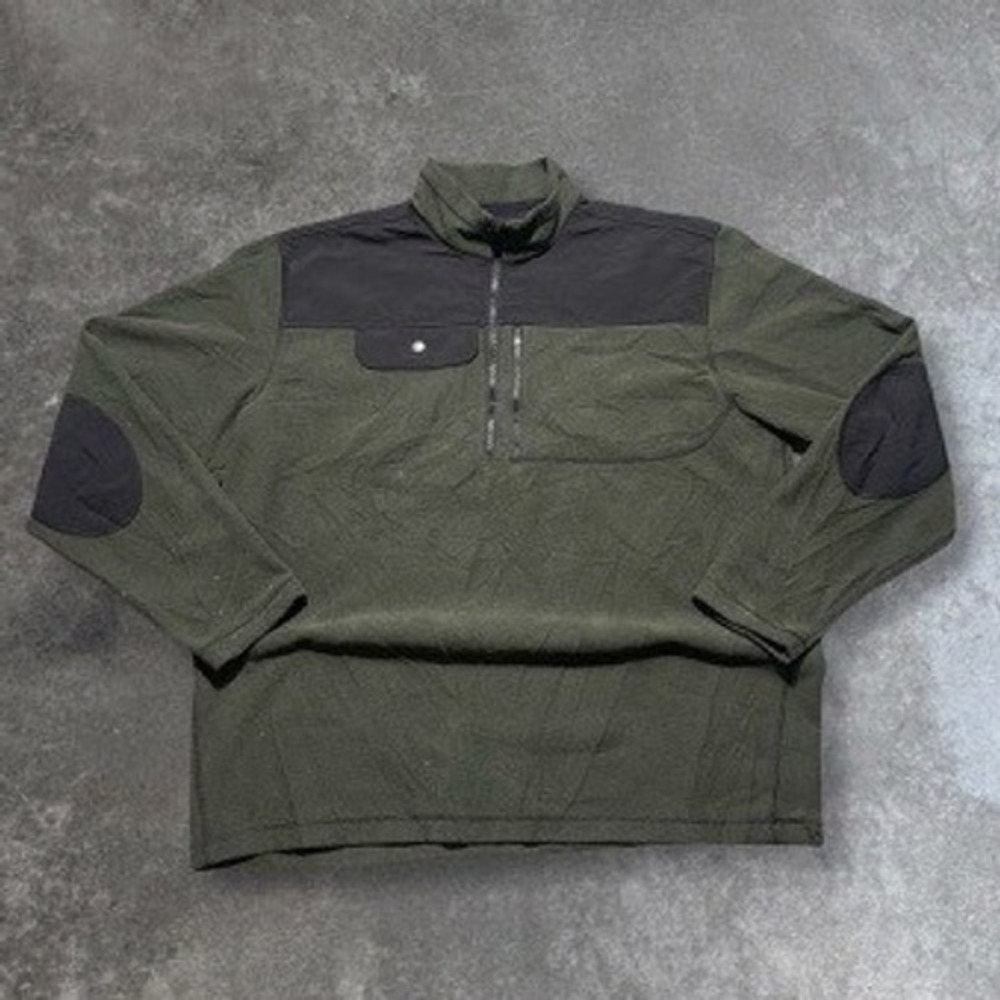 Carhartt Mens XL Relaxed Fit Fleece 1/4 Zip Pullover Jacket Green